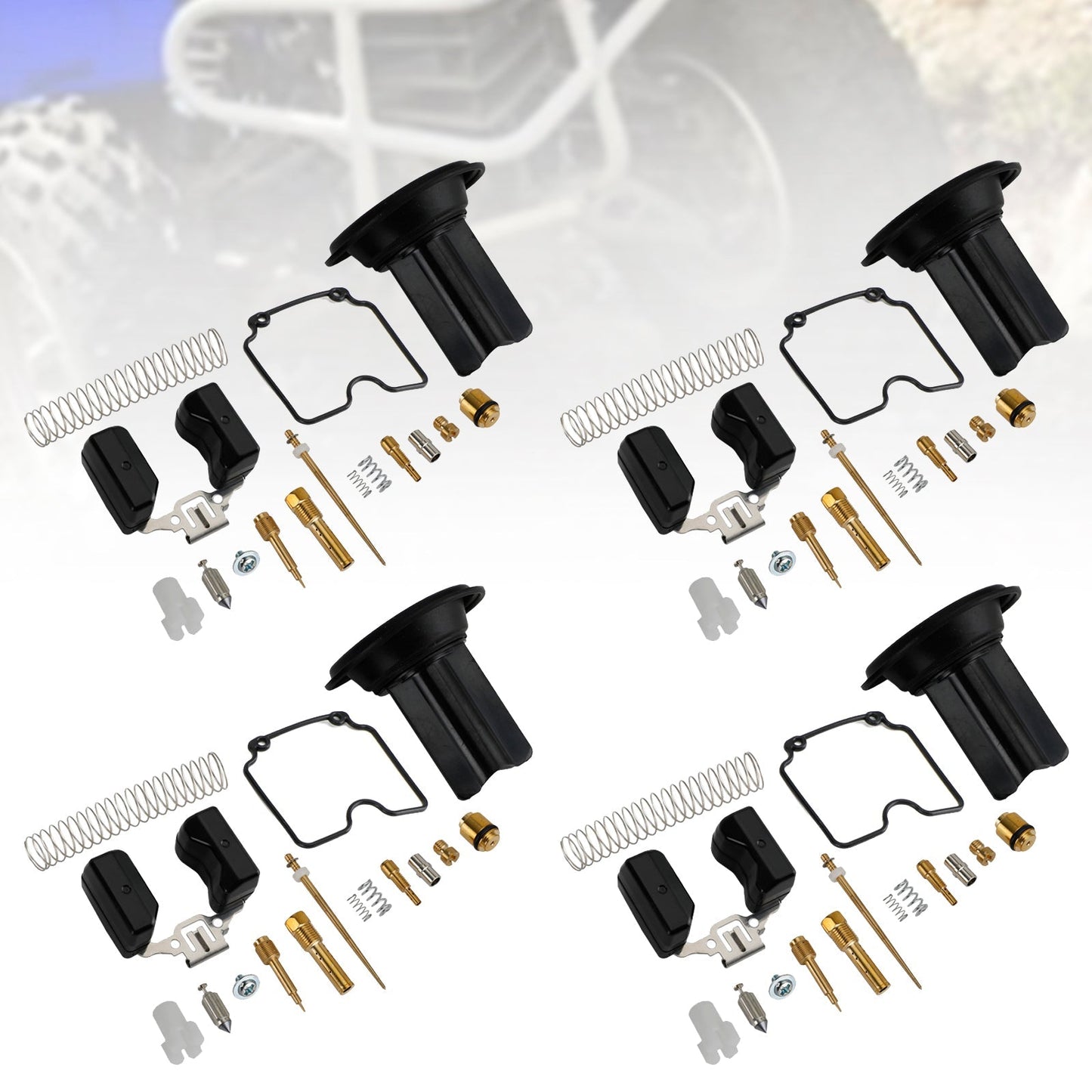 Kit de reparación y reconstrucción de carburador de 4 piezas para ATV, ATV250, EN250, GP200, GP250 y MV30 de 250 cc