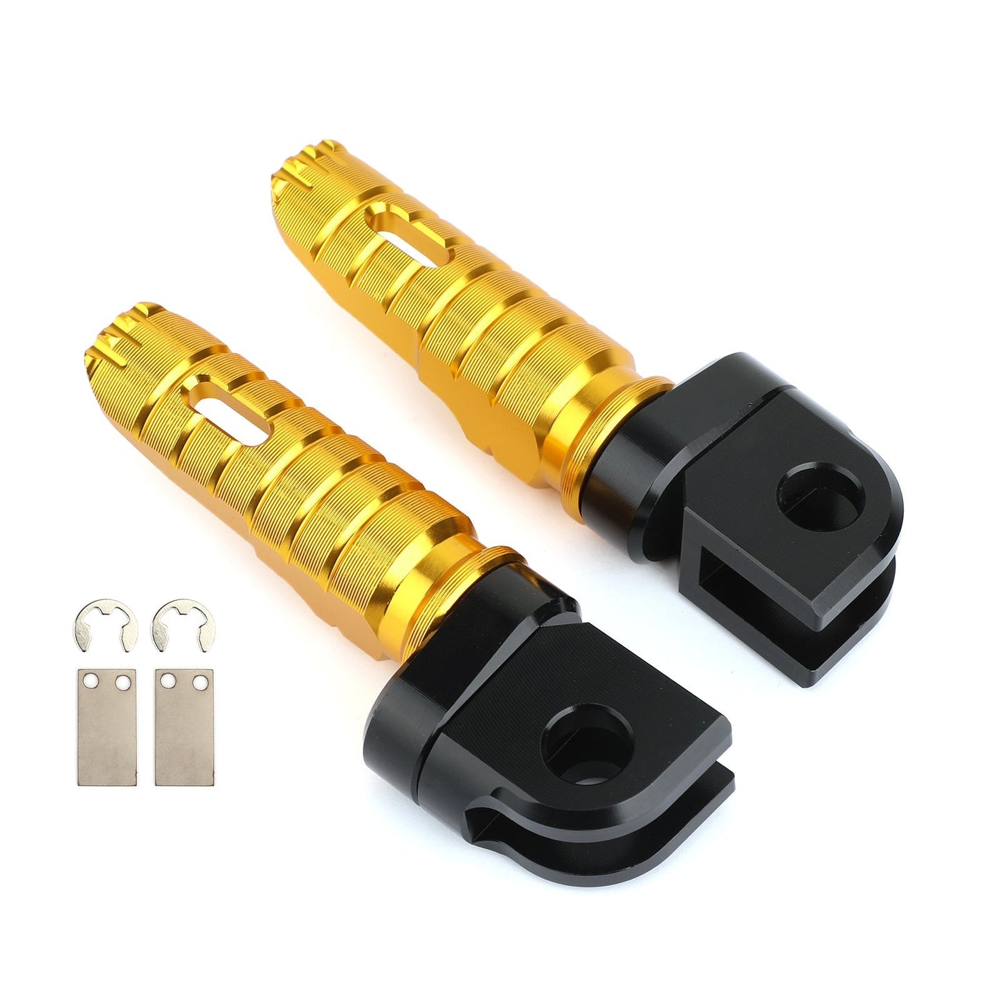 Front Footrests Foot Peg Fit For For Kawasaki ZZR1400 06-16 W800 11-17 ER-6F 09-16 ZX-6R 09-17 Z650 17-20 Gold
