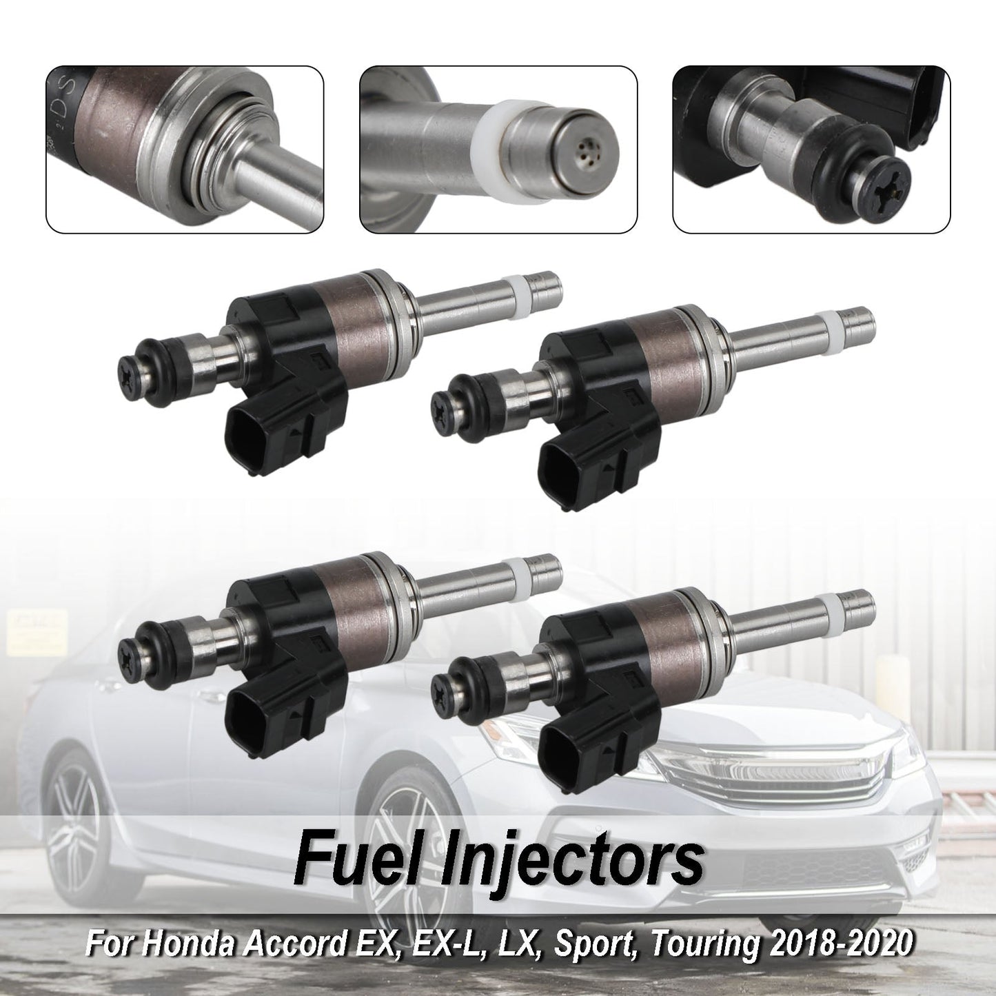 2018-2020 Honda Accord EX EX-L LX Sport Touring 4PCS 16010-5PA-305 Fuel Injectors