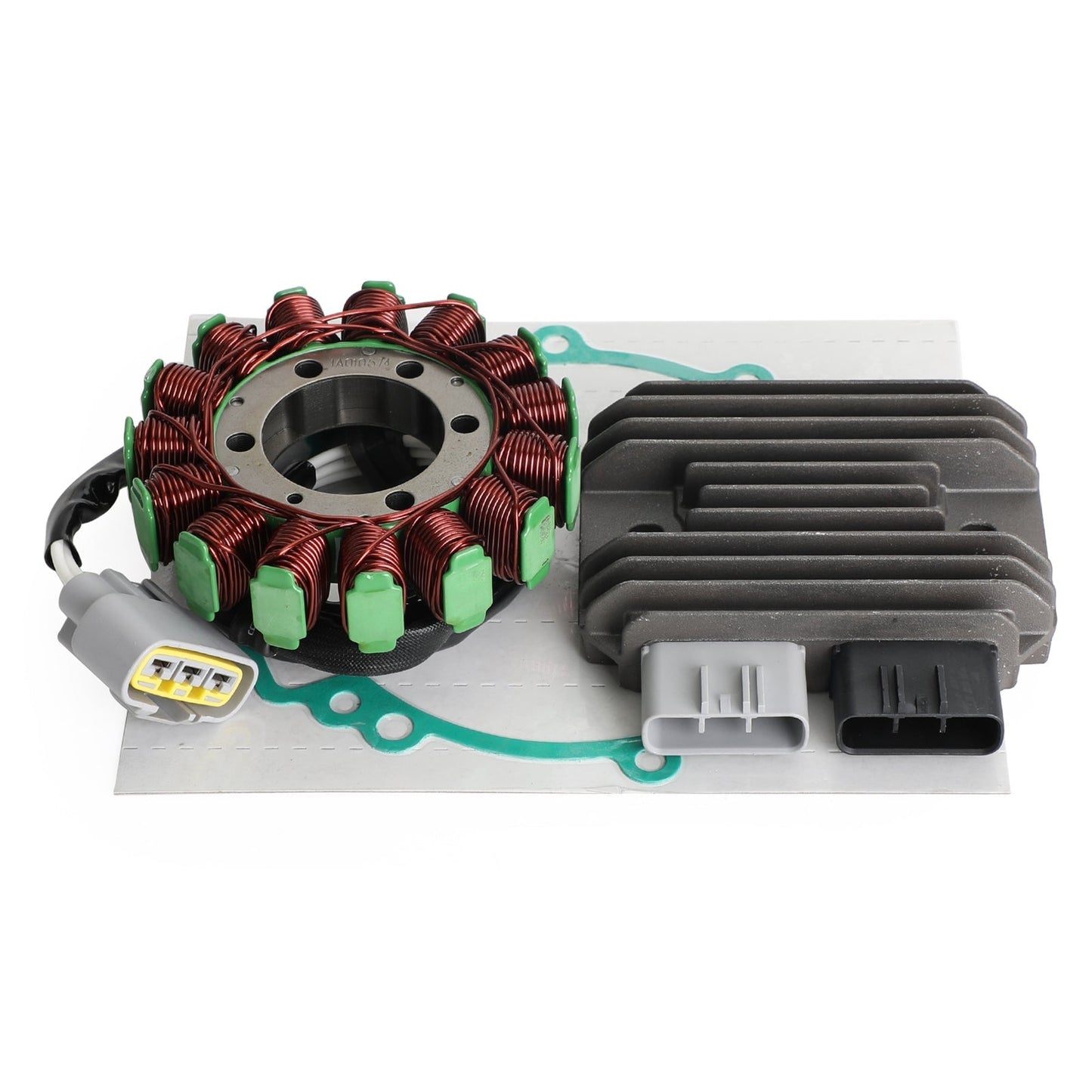 Kawasaki 2008-2010 ZX-10R ZX10R ZXT00E Regulator21066-0028+ Stator Coil 21003-0072+Gasket 11061-0179