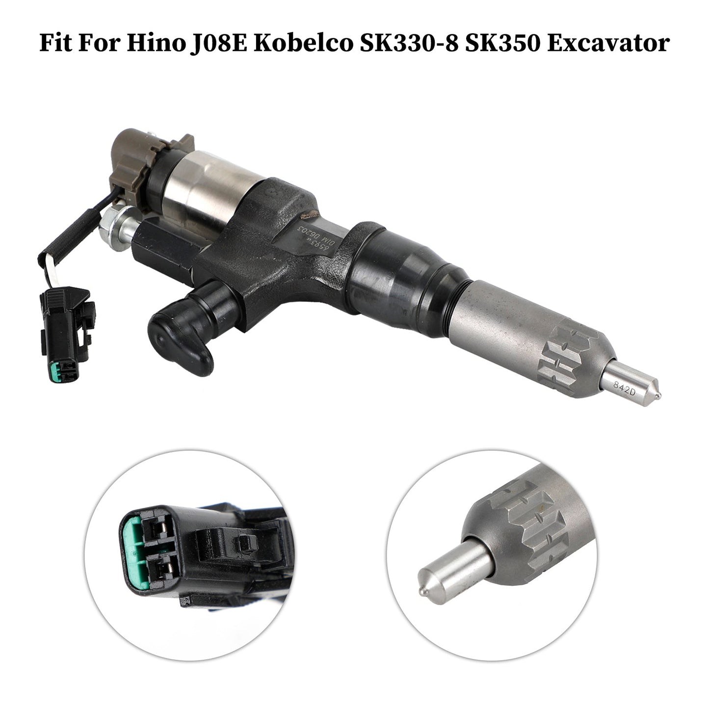 Injecteurs de carburant pour excavatrice Hino J08E Kobelco SK330-8 SK350 095000-6593 CB84034501S 23670-E0010 VH23670E0011