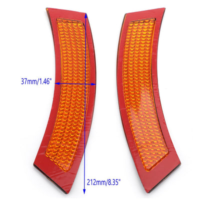 2006-2009 BMW 3 Series E92 2DR Coupe/Convertible 2Pcs Front Bumper Reflector Side Marker Amber