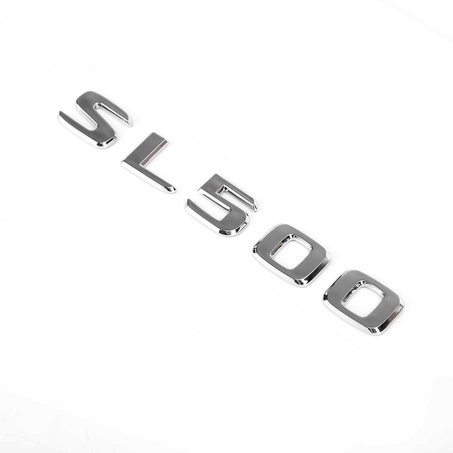 Emblème de coffre arrière chromé avec lettre SL 500 pour Mercedes R230 R231 SL SL500