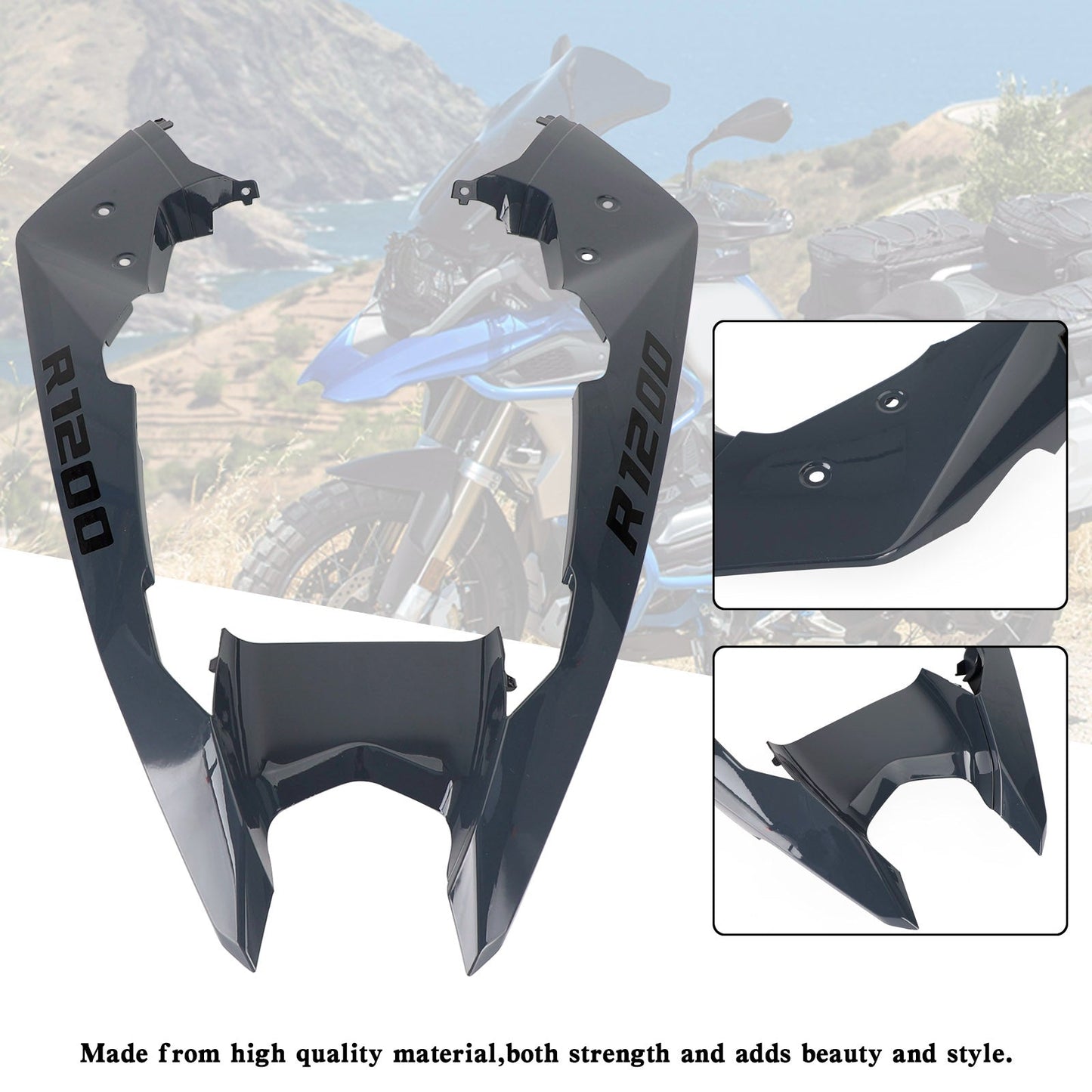 Front Nose Fairing Beak Fender Cover For For BMW R1200GS / ADV 2014-2018