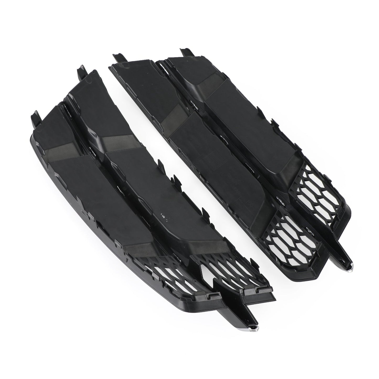 2016-2018 Audi A6 C7 S-Line Bumper Front Bumper Grill 4G0807681AN 4G0807682AN Lower Grille Grill Black Chrome Generic