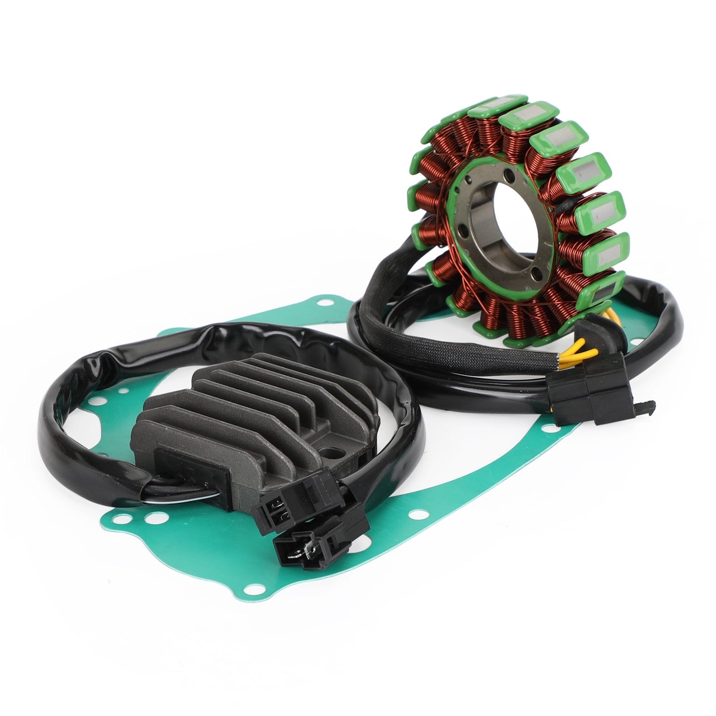 2004-2009 Suzuki GS 500 F (WVBK) Magneto Coil Stator 31401-01D10+Voltage Regulator 32800C01D00J000+Gasket Assy 11483-44101