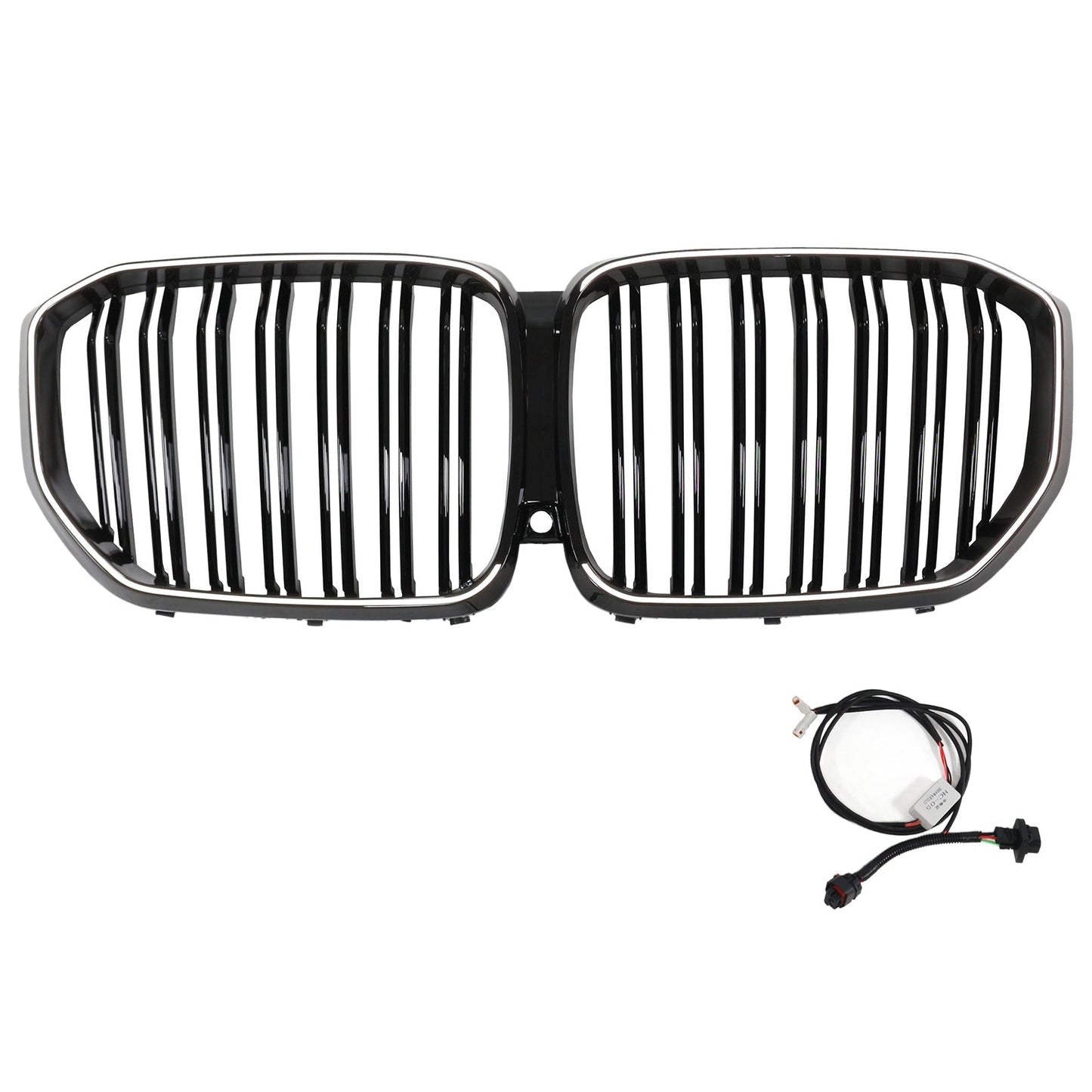 2019-2022 BMW X5 G05 M-Performance Double Slat Black Front Kidney Grille 51137454887