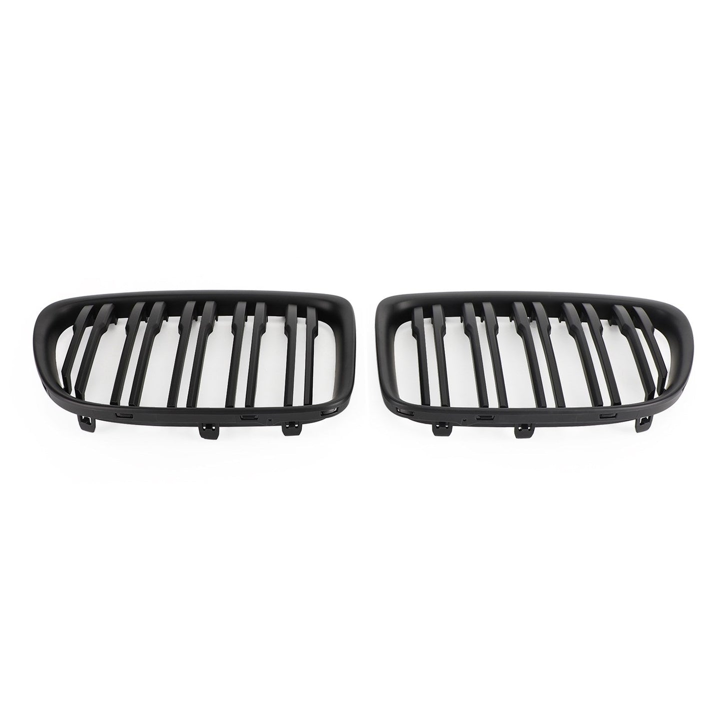 BMW 2009-2014 X1 SUV 51112993305 51112993306 Matt Black Dual Slats Front Hood Kidney Grill Grille