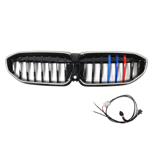 2019-2022 BMW 3 Series G20 Black Kidney Grille Grill M-Style 51138072085