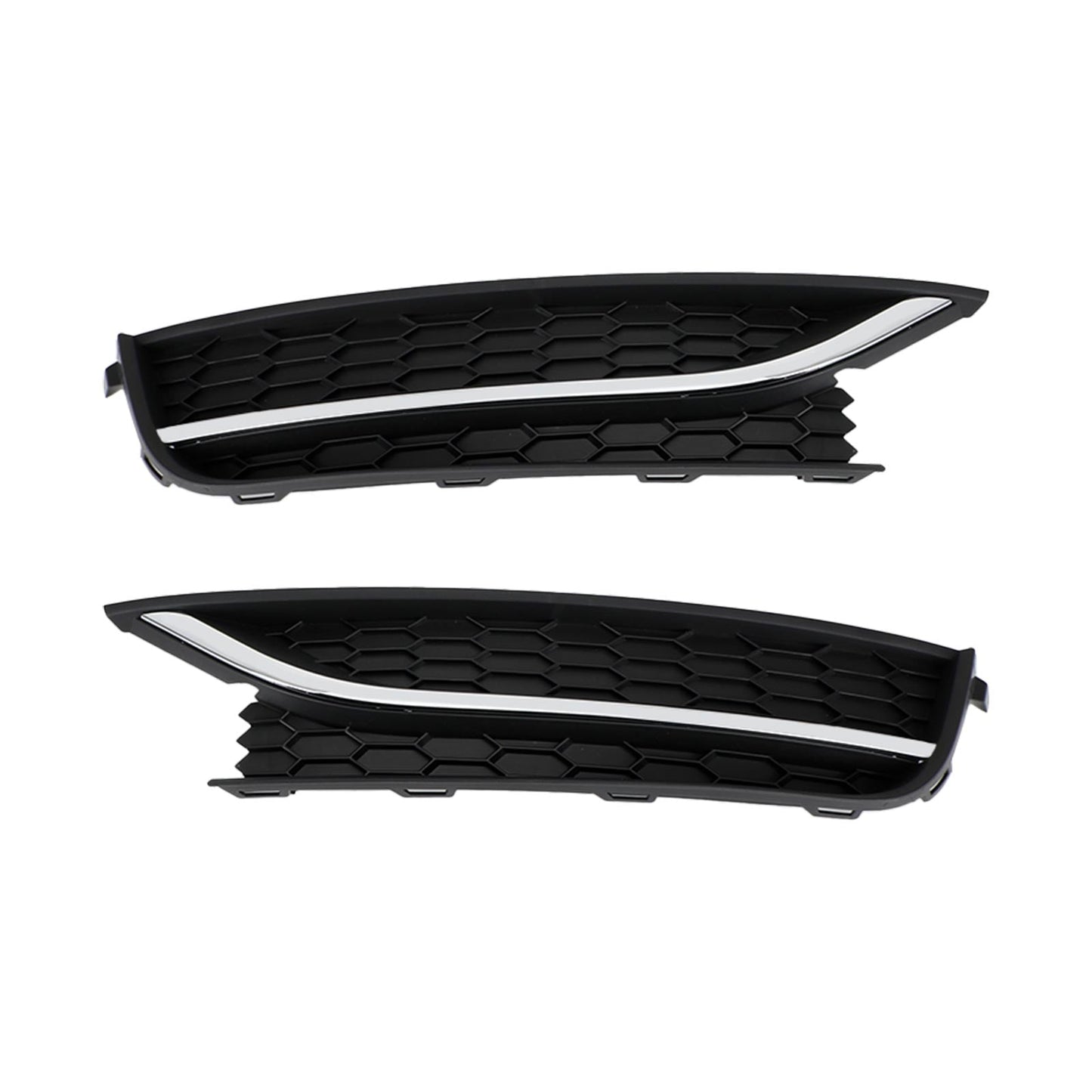 Volkswagen 2012-2015 Passat 2PCS Front Driving Fog Light Cover Black/Chrome