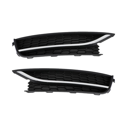 Volkswagen 2012-2015 Passat 2PCS Front Driving Fog Light Cover Black/Chrome