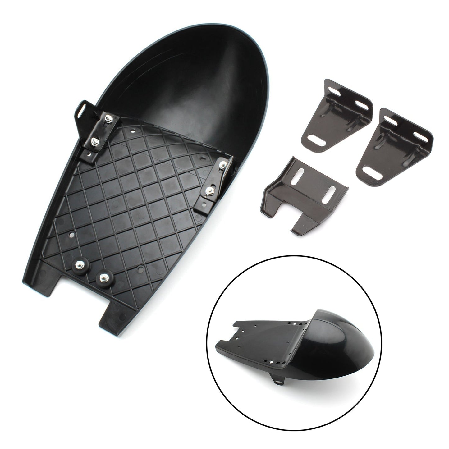Selle de selle Scrambler personnalisée, style rétro vintage, pour Cafe Racer