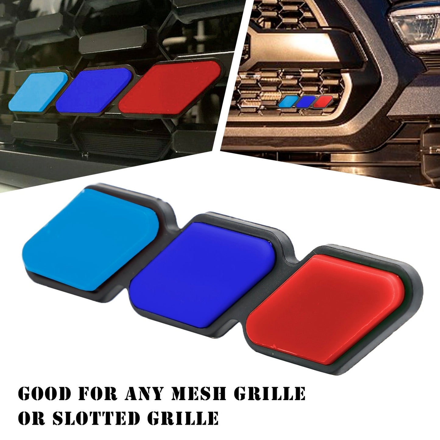 Emblème de calandre tricolore pour Toyota Tacoma TRD Tundra RAV4, accessoires de voiture