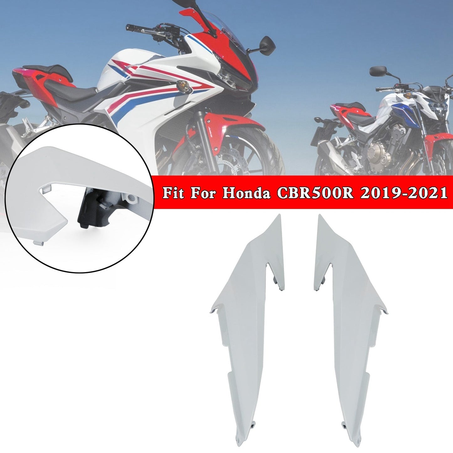 Capot de carénage latéral arrière supérieur pour Honda CBR500R 2019-2021