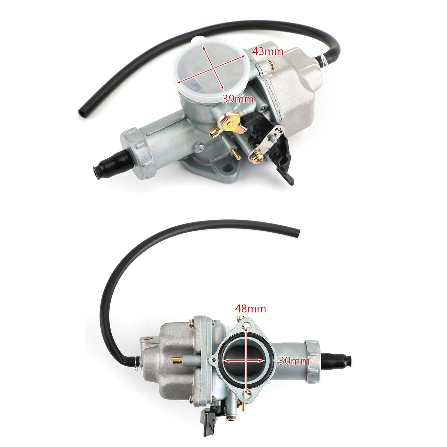 Câble de carburateur 30 mm avec starter PZ30 pour moto tout-terrain Taotao SunL ​​JCL 200 cc 250 cc
