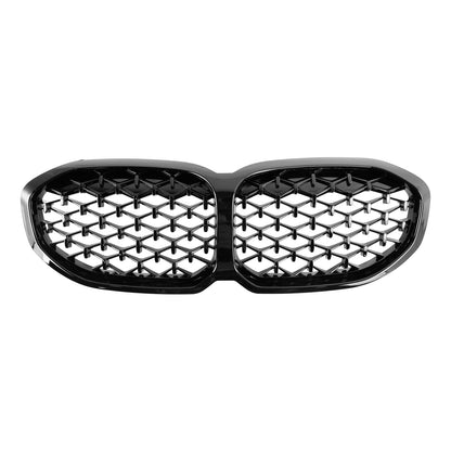 2019-2024 BMW 1 Series F40 118i 120i 116d 118d M135i Front Kidney Grill Diamond Gloss Black Grille