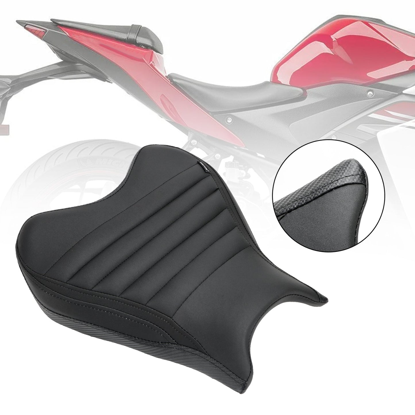 Front Driver Seat Raider Cushion Pu Fit For For Yamaha Yzf-R7 Yzf R7 2021-2022 Red