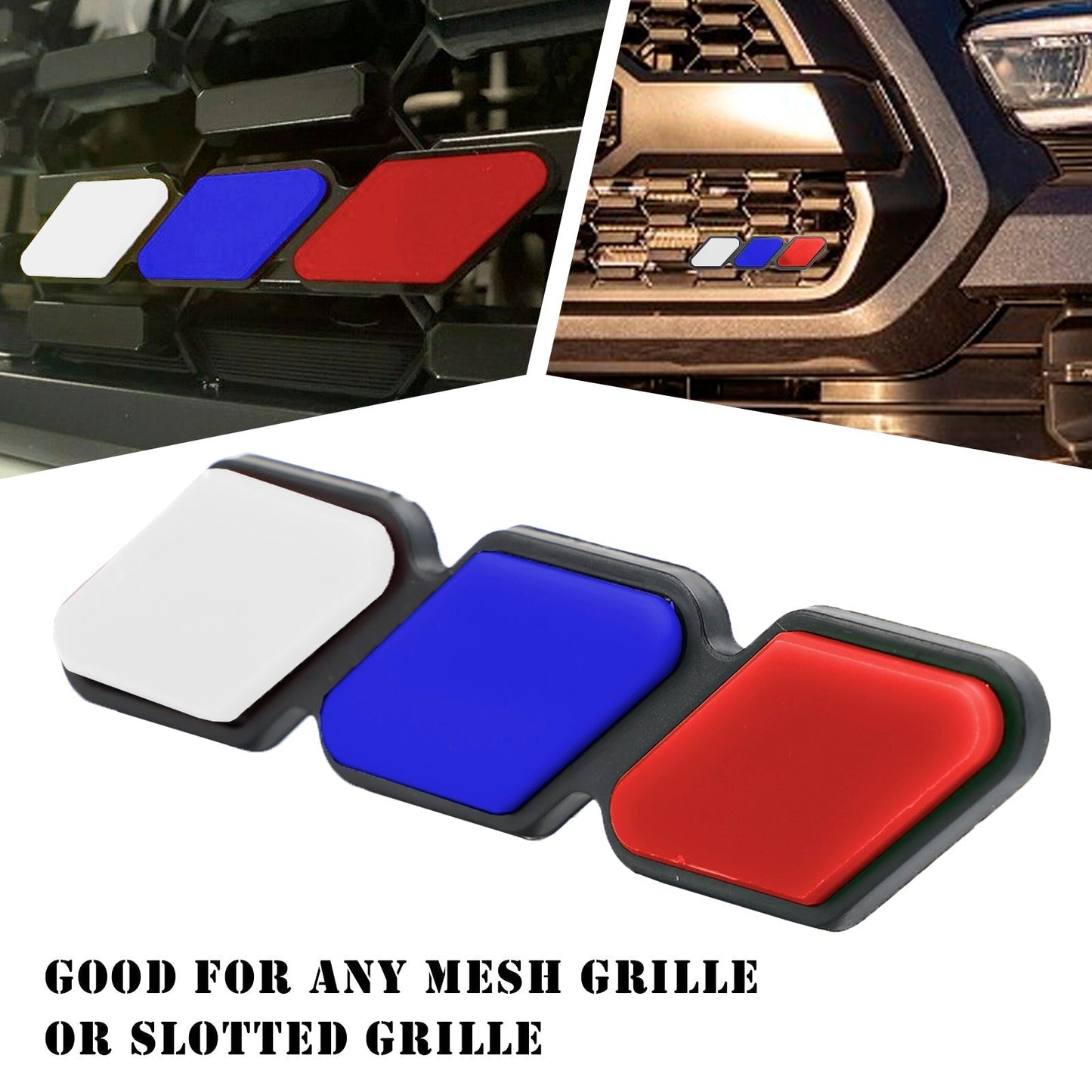 Emblème de calandre tricolore pour Toyota Tacoma TRD Tundra RAV4, accessoires de voiture