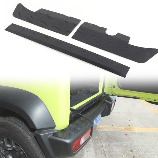 Protector de parachoques trasero de aleación negra 3xJB74 para Suzuki Jimny Sierra 2019-2023