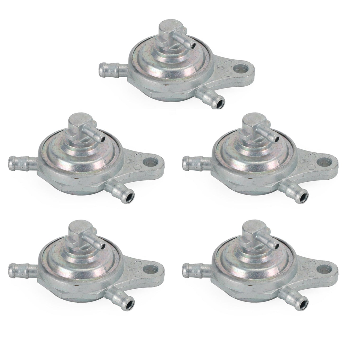5x Vacuum Fuel TAP 3 port For Direct Bikes Yiying Lexmoto GY6 139QMA 139QMB 50cc Assosary