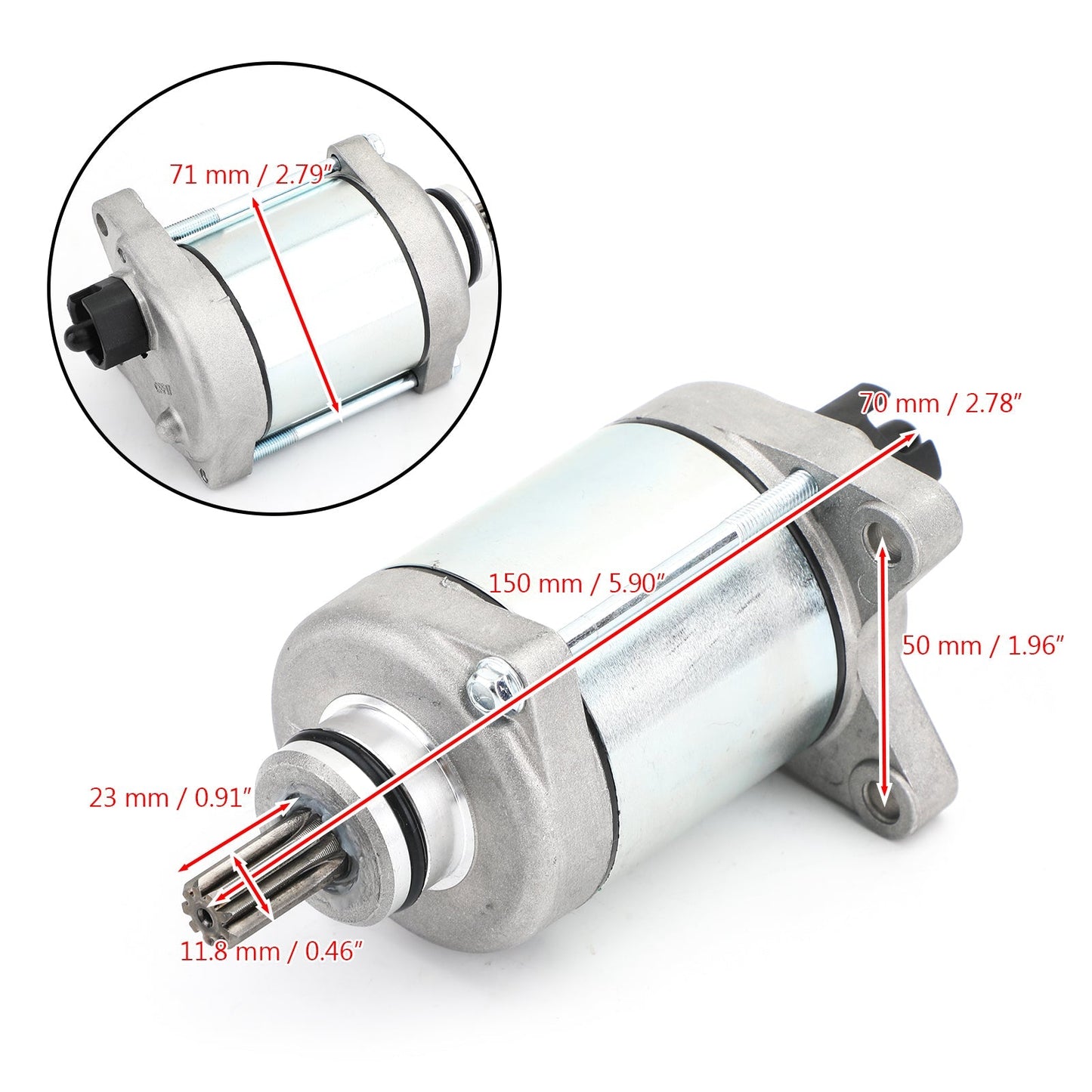 NEW STARTER fit for Honda TRX 250 TRX250TM TRX250TE FOURTRAX / RECON 2008-2020 Assosary