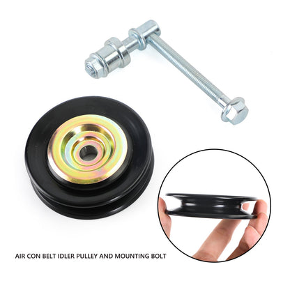1990/5-1994/12 Toyota Landcruiser HDJ80. 1HDT Diesel Air Con Belt Idler Pulley And Mounting Bolt 88440-35040