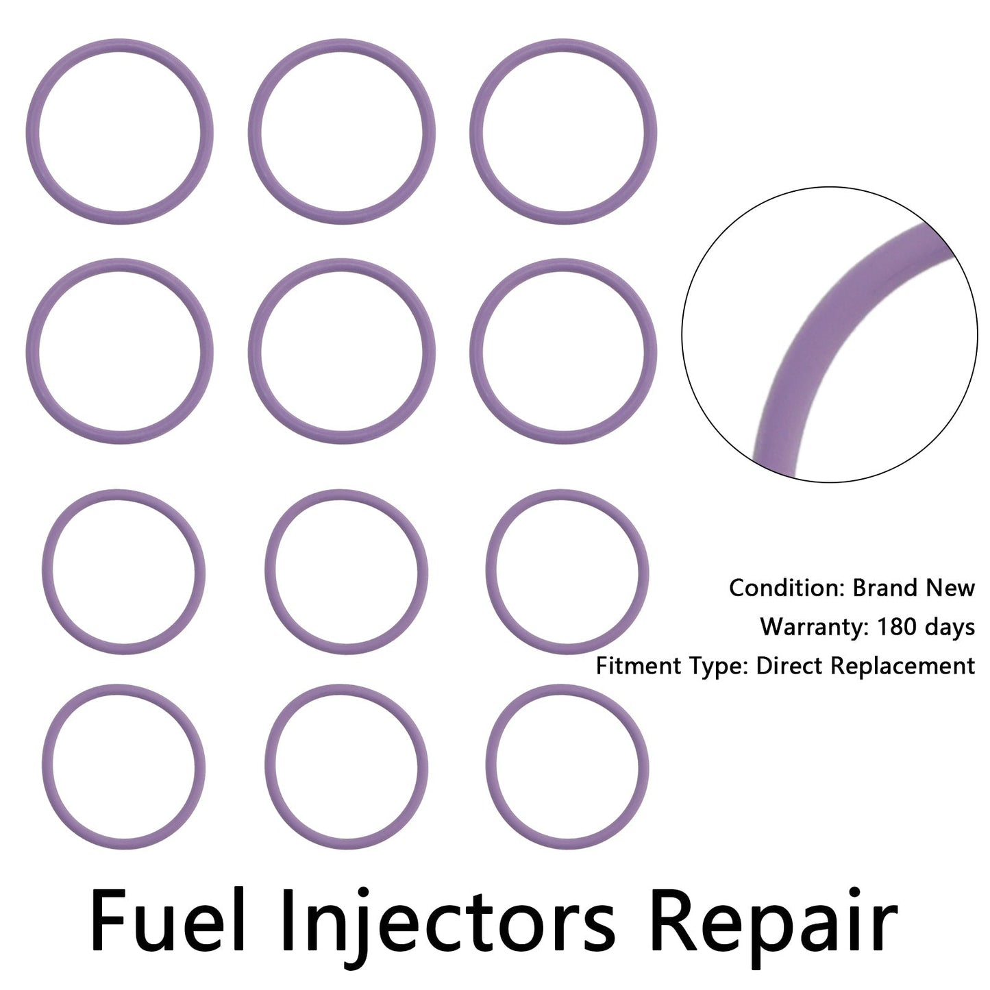 Kit de joints toriques pour injecteurs de carburant externes Volvo D12 / D13 6 pièces 20517502 20547350 85000417