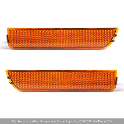 2001-2005 VW Passat B5.5 Pair Amber Front Bumper Side Marker Lights