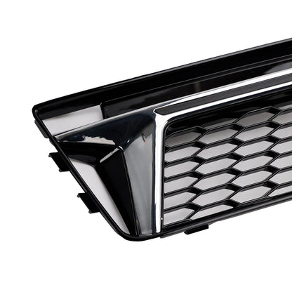 2016-2018 2PCS Fog Light Cover Grille Grill Fit AUDI A4 B9 S-Line S4