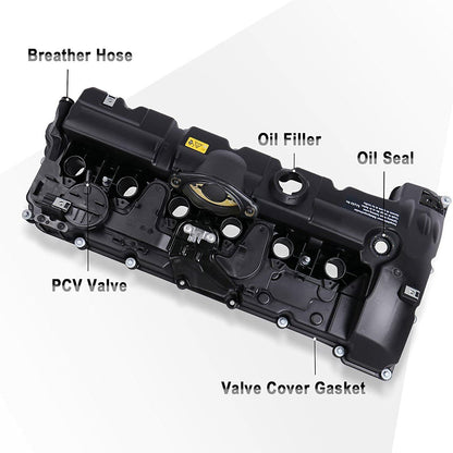 2009-2013 BMW 328i xDrive L6 3.0L Valve Cover w/ Gasket Bolts 11127552281