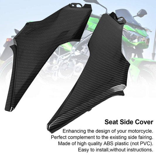 Housse de siège latérale en cuir verni pour Kawasaki Z900 2017-2019