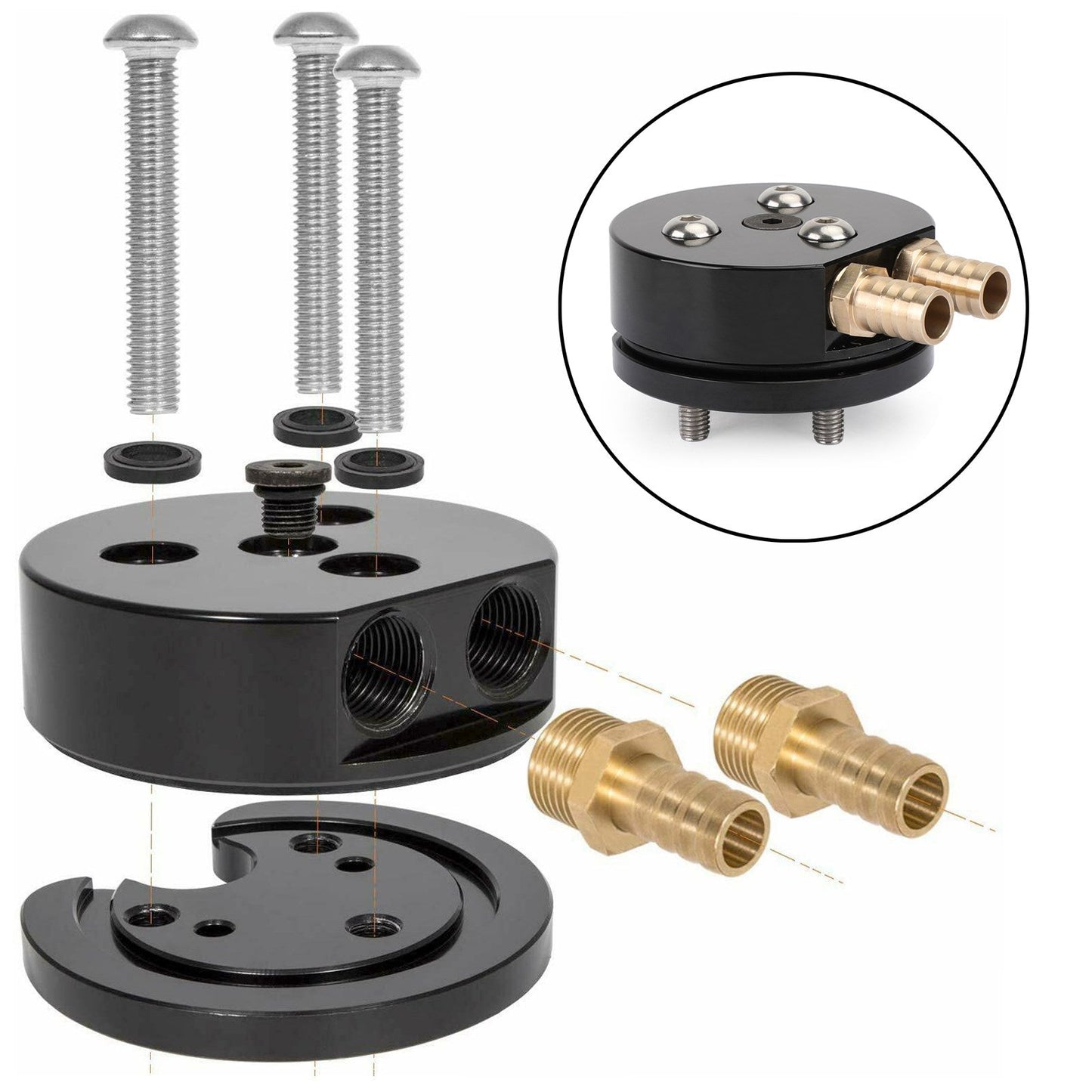 Carter de réservoir de carburant FASS Airdog Fuelab Pump APTOOLS-012 Compatible avec Cummins Powerstroke Duramax