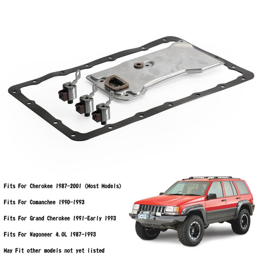 1987-2001 Cherokee Jeep A340 AW4 Transmission Solenoid Service Filter TCC Lock Up Shift 21347 Generic