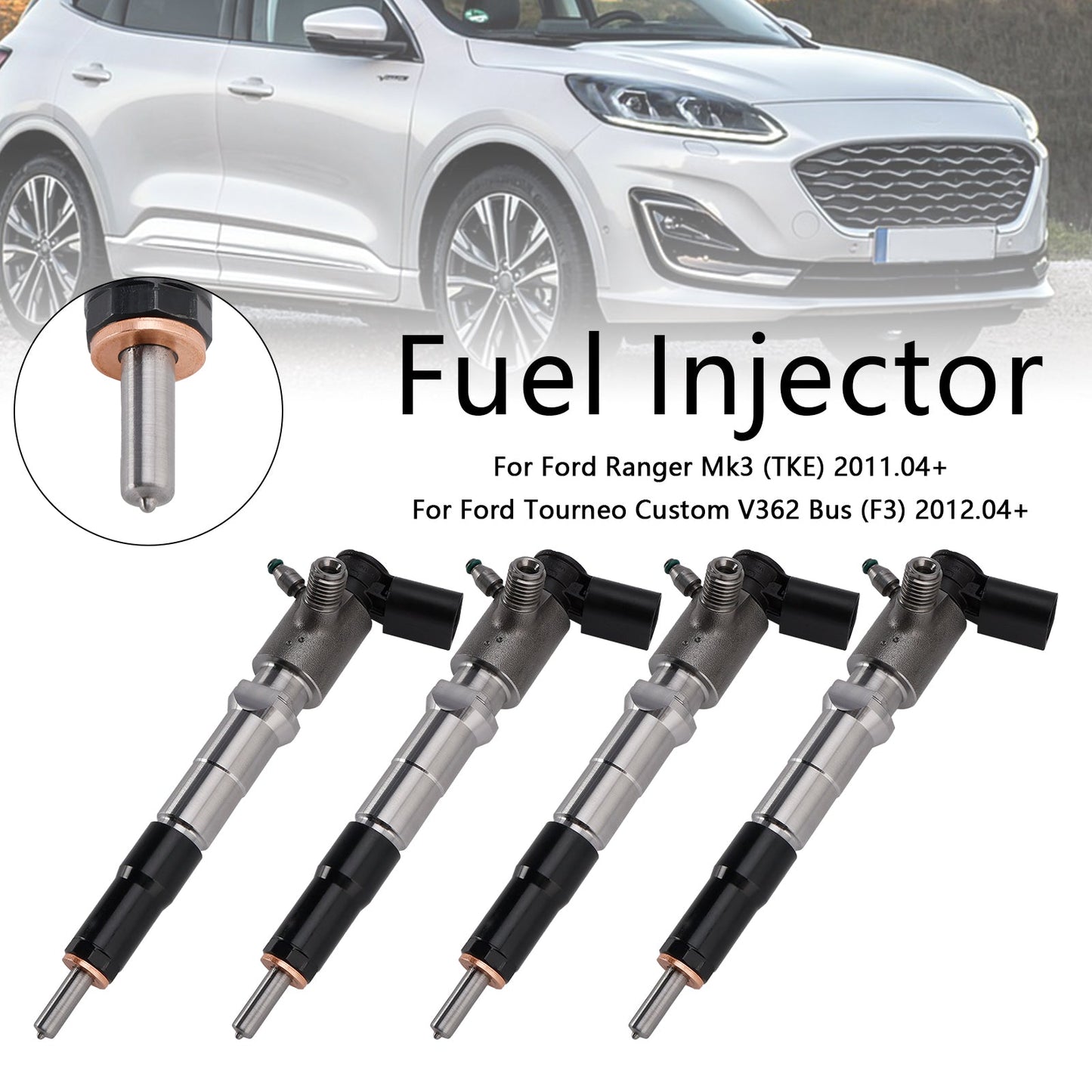 2018.01-en adelante Ford Focus Mk4 2.0 VDO 4 piezas Inyector de combustible GK2Q-9K546-AC 2143478