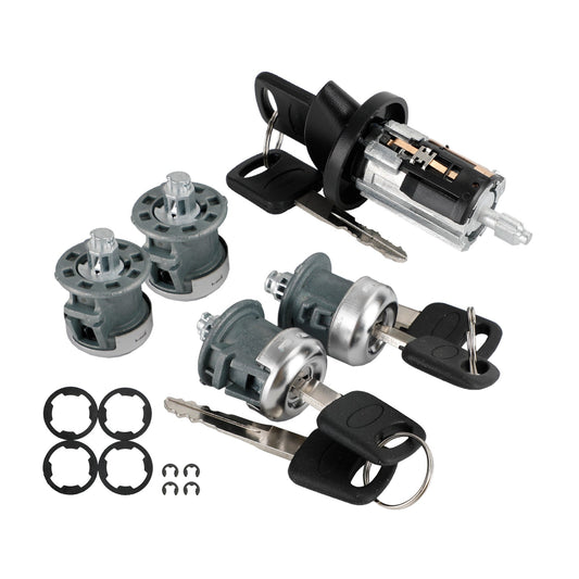 1997-2020 For Ford Econoline Van 703369 707624 0344 Ignition & Four Door Lock Cylinder Tumbler Barrel 4 Keys