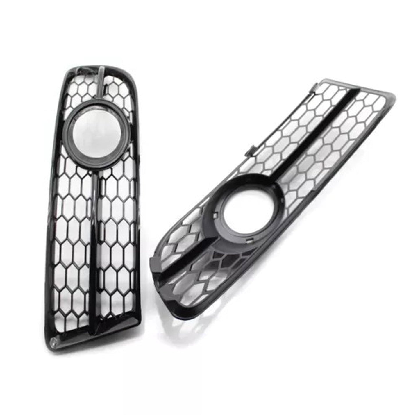 2005-2008 Audi A4 B7 S-Line S4 Black Front Bumper Honeycomb Fog Grille Cover