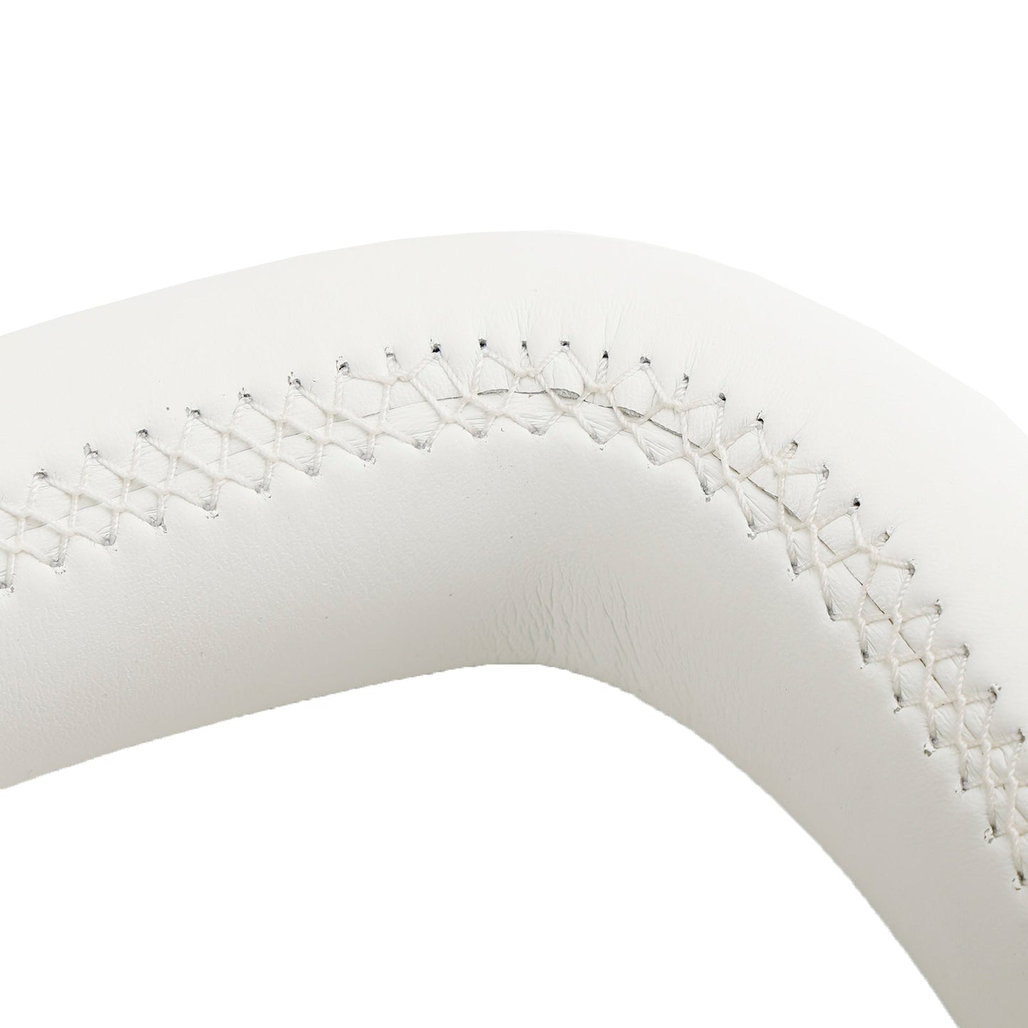 Volant carré chauffant en cuir blanc pour Tesla Model 3 (2017-2023)