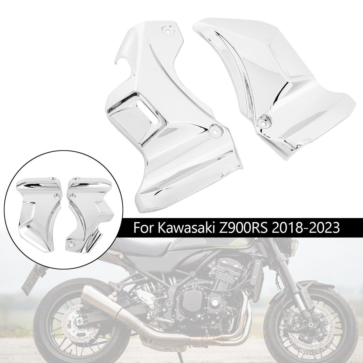 Panneau de garniture latérale de réservoir d'essence pour Kawasaki Z900RS 2018-2023
