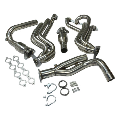2002-2005 Chevrolet Avalanche 1500 Stainless Manifold Header Exhaust GMT800 V8 Engine W/Y-Pipe