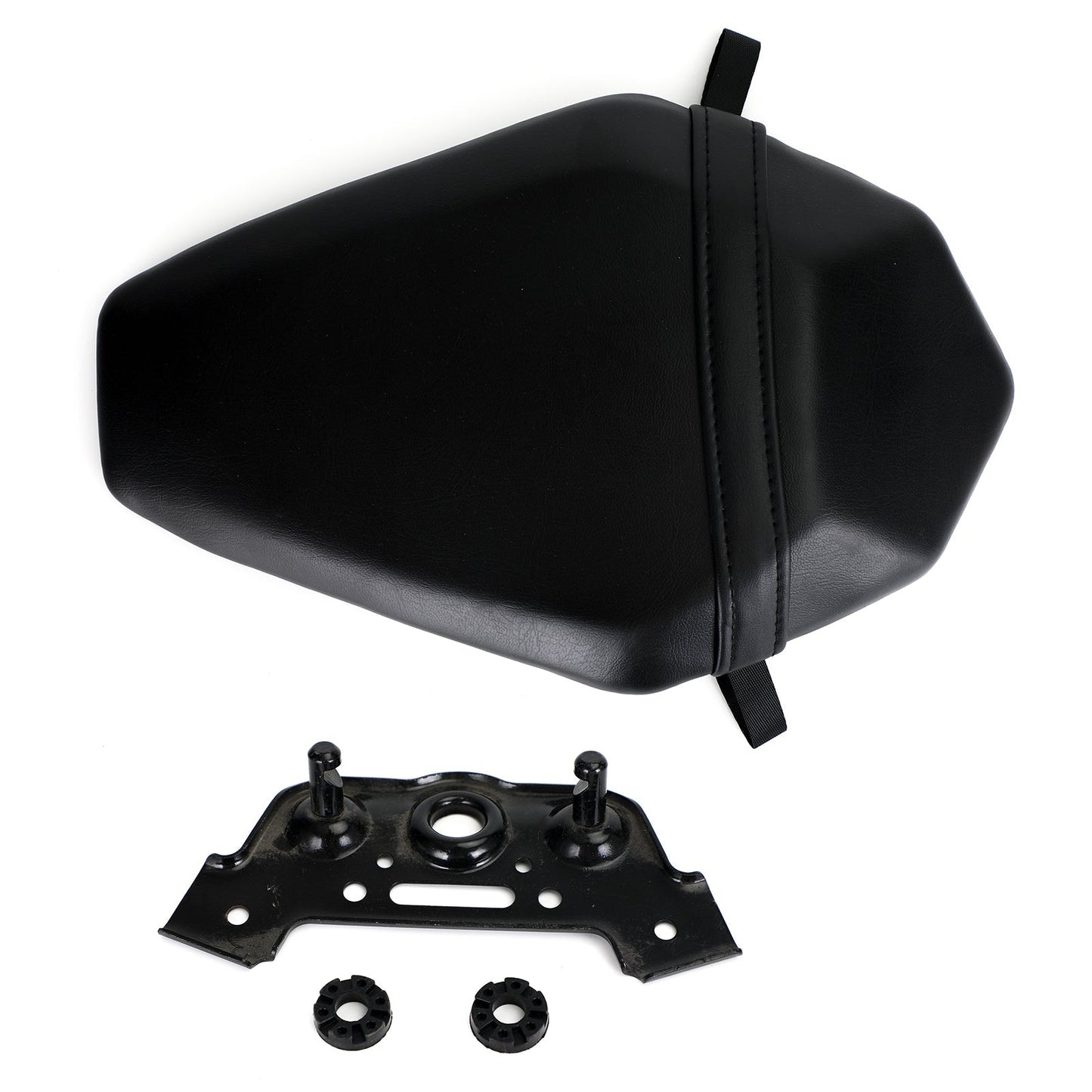 Cojín negro para asiento trasero de pasajero compatible con Kawasaki ZX-10R (2016-2020)