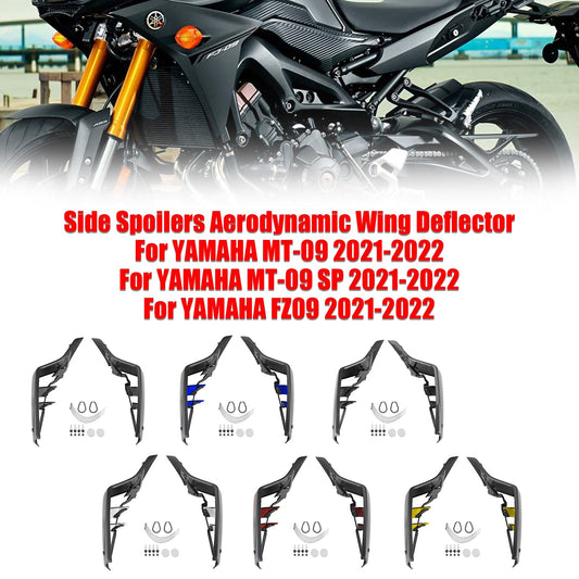 Déflecteurs d'ailes aérodynamiques latéraux pour YAMAHA MT-09 SP FZ09 2021-2022