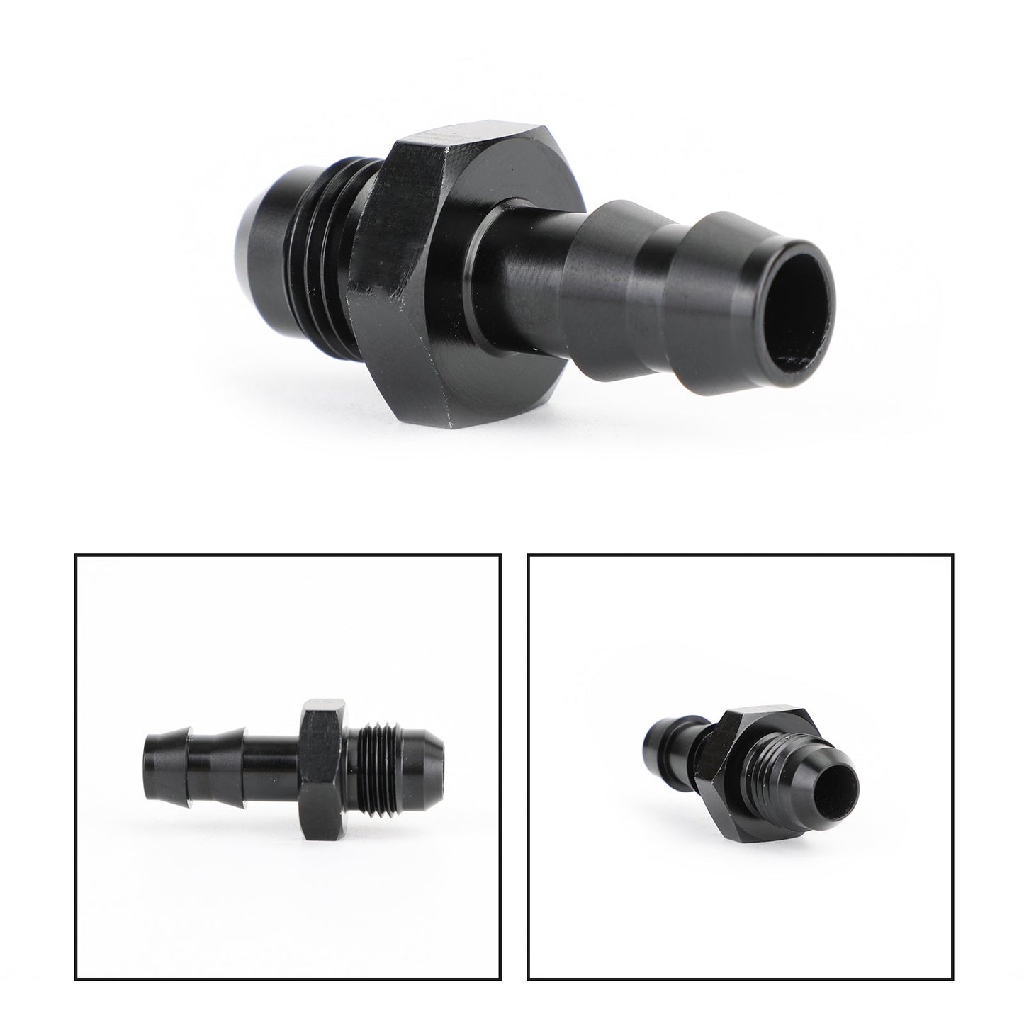 6 AN Male Flare to 3/8" Hose Barb Adapter Fitting AN6 6AN -6AN 3/8 Push Lock