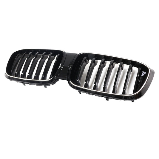 2018-2021 Gloss Black Front Kidney Mesh Grill Grille Fit BMW X4 G02 X3 G01 G08
