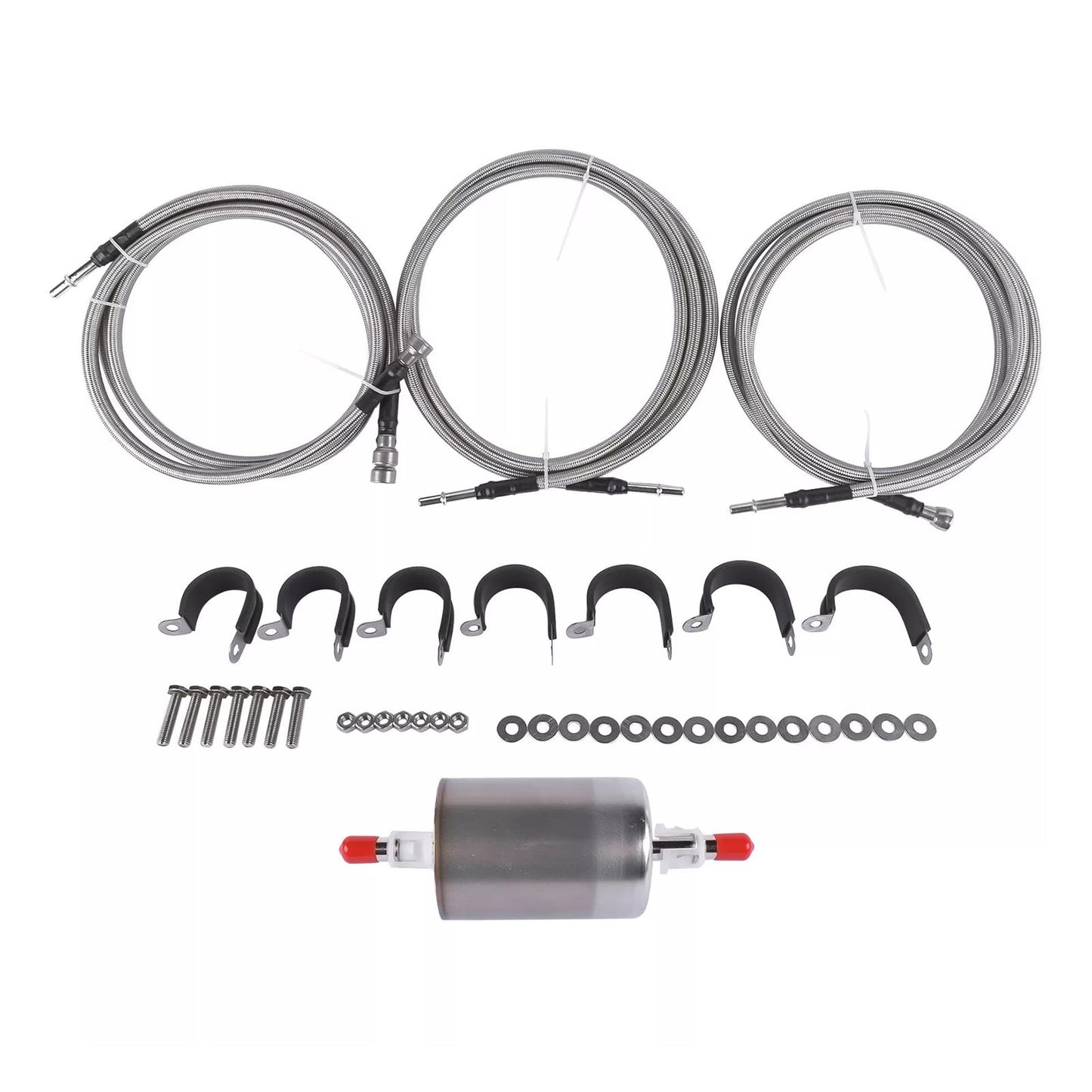 Kit de líneas de combustible trenzadas de acero inoxidable para GMC Sierra 2500 HD 3500 (2001-2003) 819-840 15043857