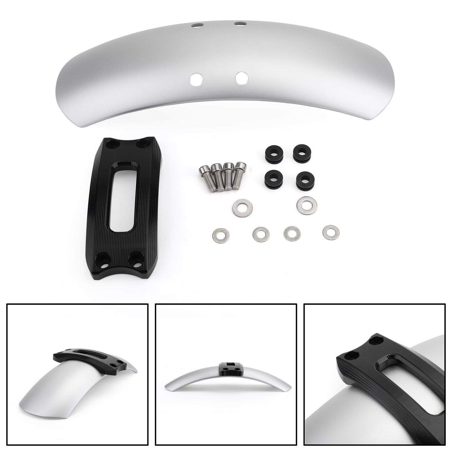 Front Fender Mudguard For For BMW R NINE T Scrambler 2016-2019 Silver