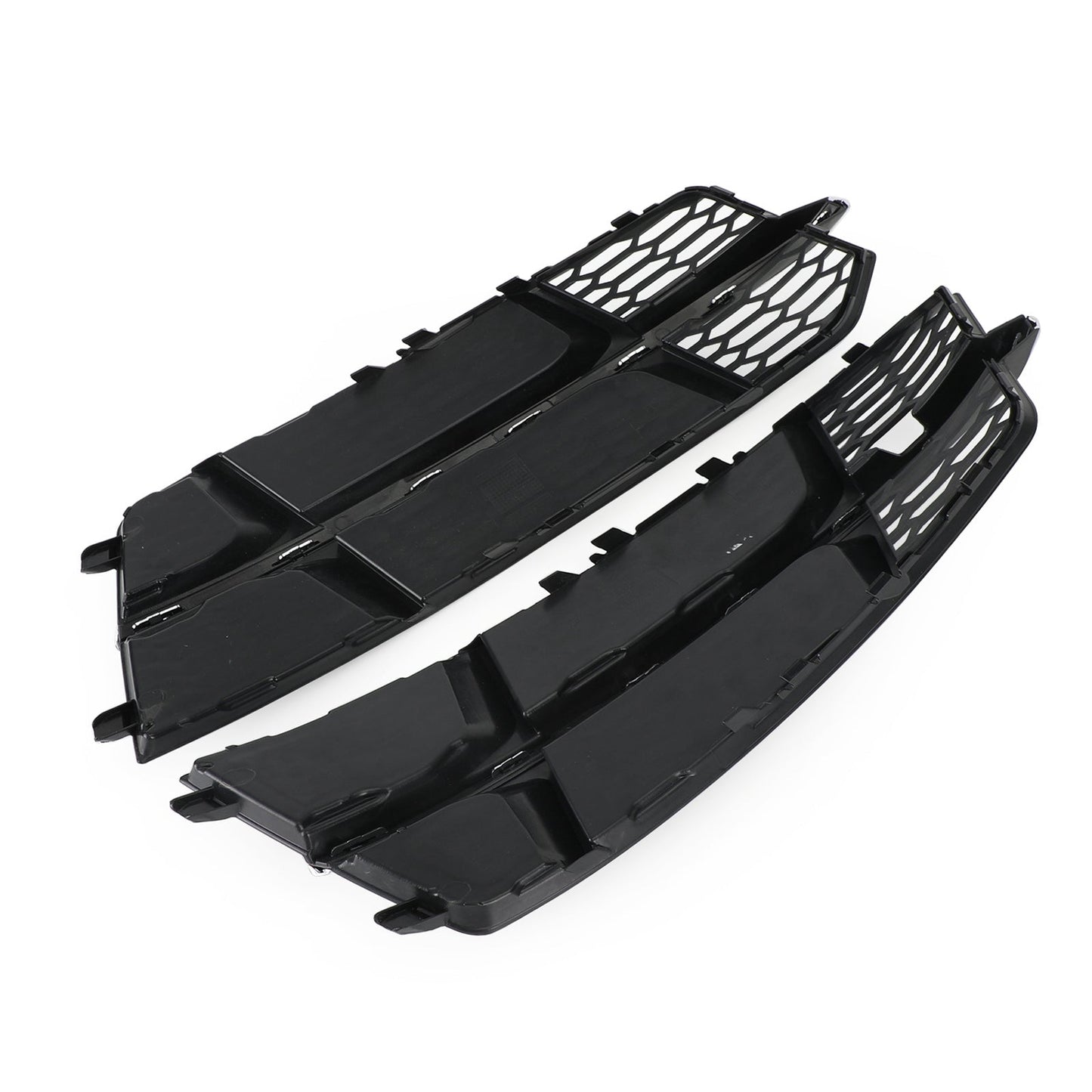 2016-2018 Audi A6 C7 S-Line Bumper Front Bumper Grill 4G0807681AN 4G0807682AN Lower Grille Grill Black Chrome Generic