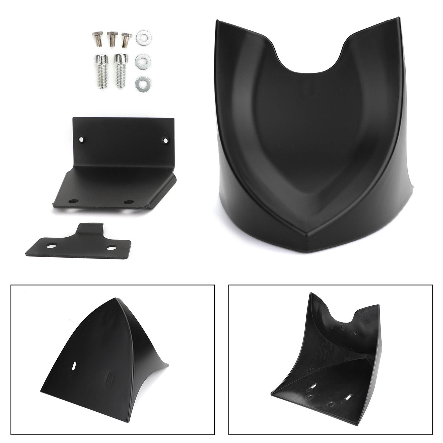 04-19 Sportster XL883 XL1200 48 72 Becquet de menton avant Carénage de barrage d'air MBlack