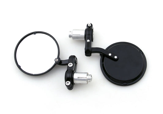 1" Motorcycle Handle Bar End Mirrors Motorbike Rearview Mirror Universal