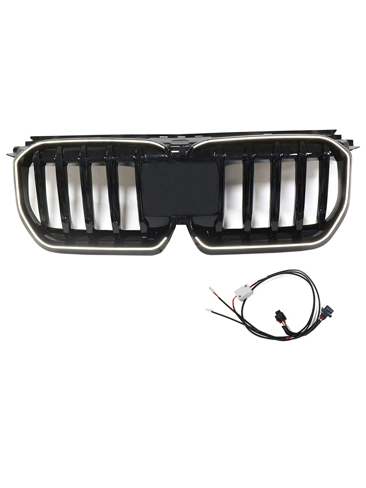 2023-2024 Gloss Black Front Bumper Kidney Grill Grille Fit BMW X1 U11 U12