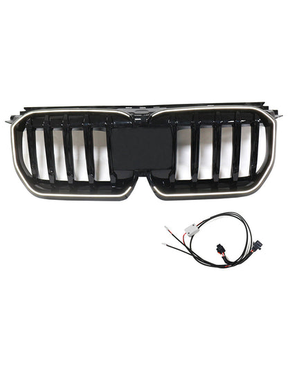 2023-2024 Gloss Black Front Bumper Kidney Grill Grille Fit BMW X1 U11 U12